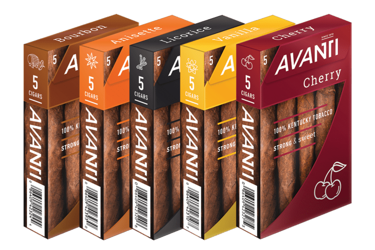 NEW Avanti Flavors Collection - 5 Flavors x 5 Pack - Avanti Cigar