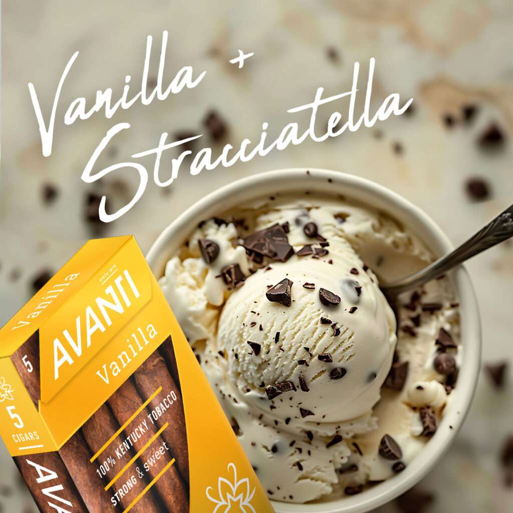 Avanti Vanilla Cigar Pack with Stracciatella Italian Gelato Pairing